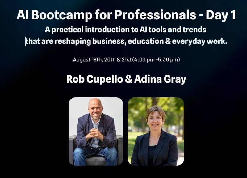 Bootcamp for Professionals (with Csek Creative)